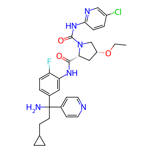 Chemical structure of BindingDB Monomer ID 433454