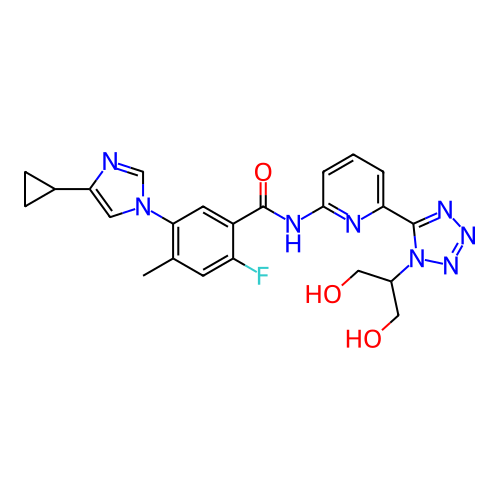 Chemical structure of BindingDB Monomer ID 445429