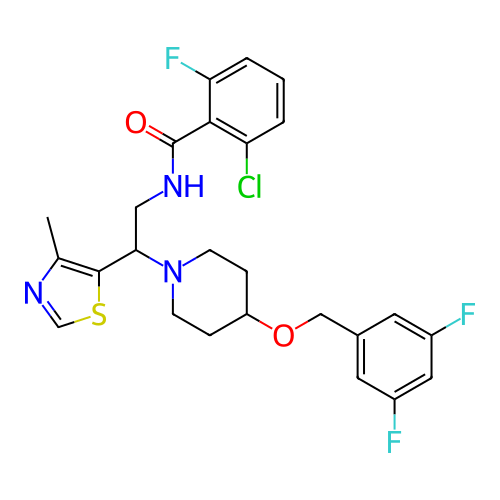 Chemical structure of BindingDB Monomer ID 446069