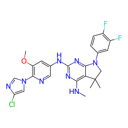 Chemical structure of BindingDB Monomer ID 446524