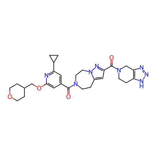 Chemical structure of BindingDB Monomer ID 446574