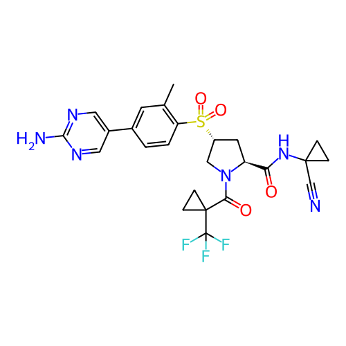 Chemical structure of BindingDB Monomer ID 447436