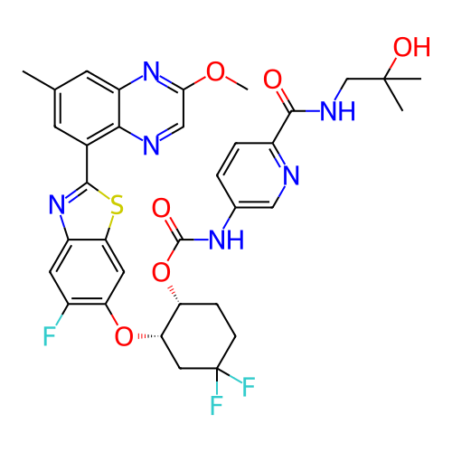 Chemical structure of BindingDB Monomer ID 454734