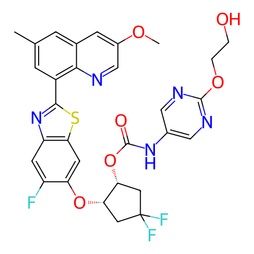 Chemical structure of BindingDB Monomer ID 454835