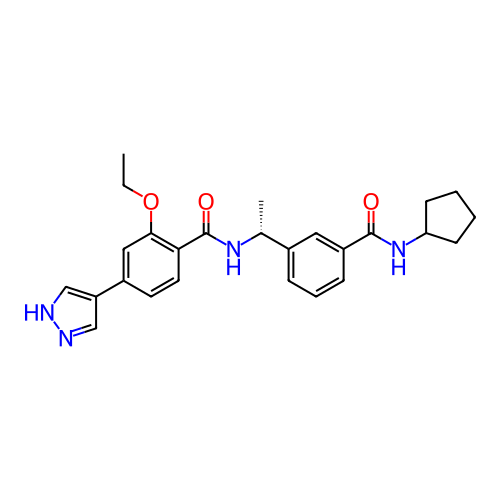 Chemical structure of BindingDB Monomer ID 457034
