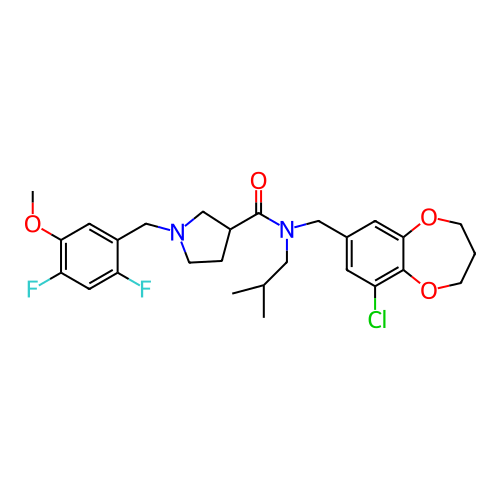 Chemical structure of BindingDB Monomer ID 463316