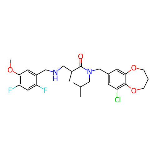 Chemical structure of BindingDB Monomer ID 463322
