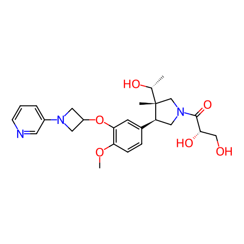 Chemical structure of BindingDB Monomer ID 463557