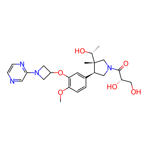 Chemical structure of BindingDB Monomer ID 463559