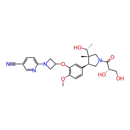 Chemical structure of BindingDB Monomer ID 463561