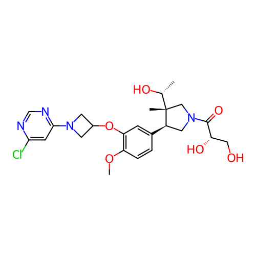 Chemical structure of BindingDB Monomer ID 463563