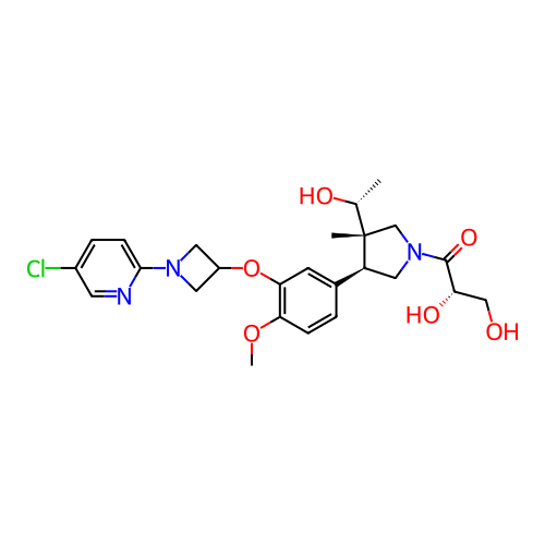 Chemical structure of BindingDB Monomer ID 463564