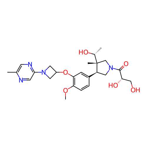 Chemical structure of BindingDB Monomer ID 463566