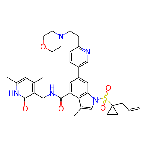 Chemical structure of BindingDB Monomer ID 464516