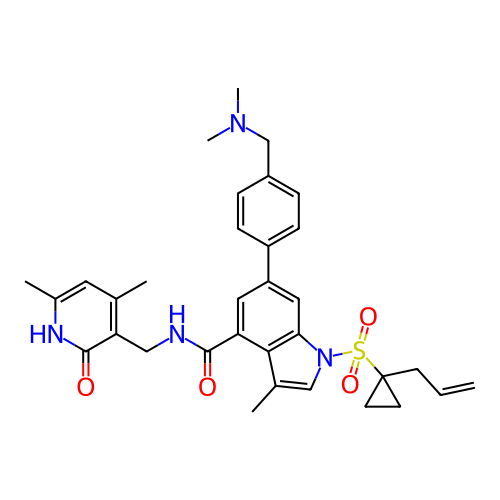 Chemical structure of BindingDB Monomer ID 464517