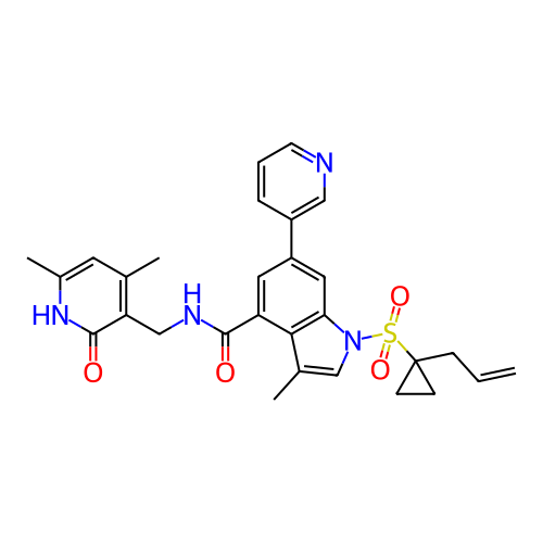 Chemical structure of BindingDB Monomer ID 464521
