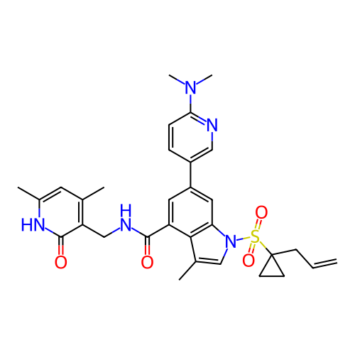 Chemical structure of BindingDB Monomer ID 464522