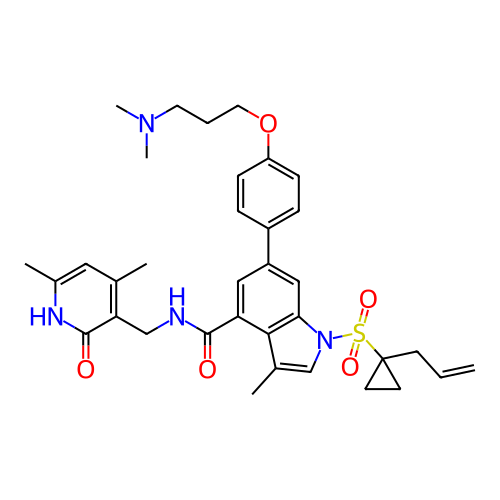 Chemical structure of BindingDB Monomer ID 464525