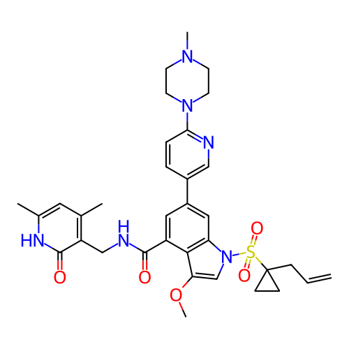 Chemical structure of BindingDB Monomer ID 464528
