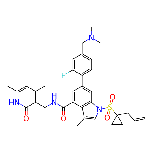 Chemical structure of BindingDB Monomer ID 464529