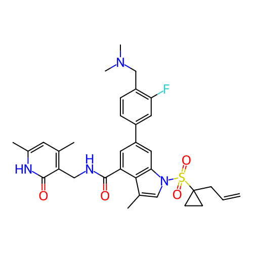 Chemical structure of BindingDB Monomer ID 464530