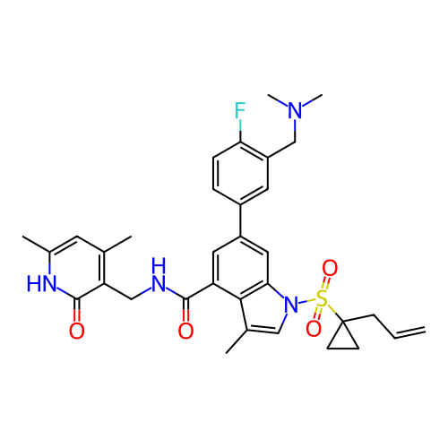 Chemical structure of BindingDB Monomer ID 464535