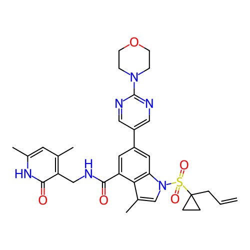 Chemical structure of BindingDB Monomer ID 464536