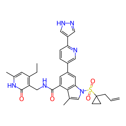 Chemical structure of BindingDB Monomer ID 464539