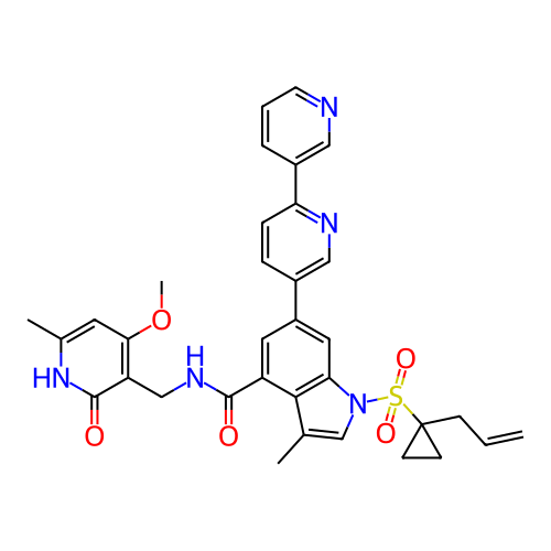 Chemical structure of BindingDB Monomer ID 464541