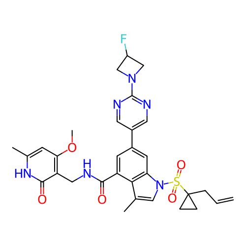 Chemical structure of BindingDB Monomer ID 464544