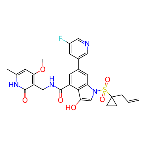 Chemical structure of BindingDB Monomer ID 464545
