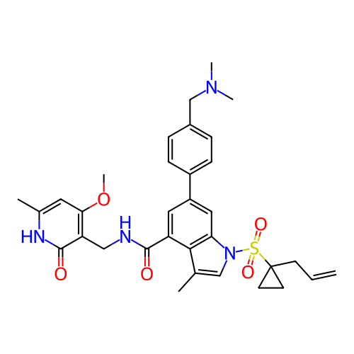 Chemical structure of BindingDB Monomer ID 464546