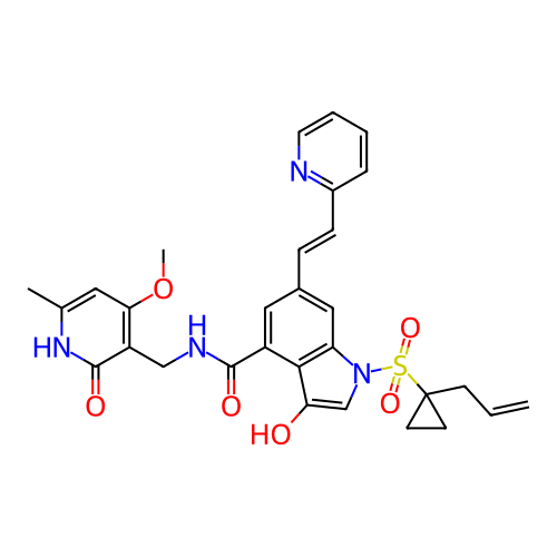 Chemical structure of BindingDB Monomer ID 464548