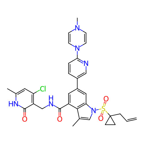 Chemical structure of BindingDB Monomer ID 464549