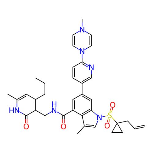 Chemical structure of BindingDB Monomer ID 464550