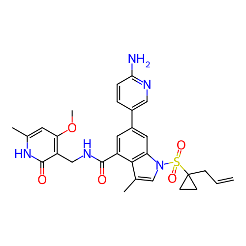 Chemical structure of BindingDB Monomer ID 464551