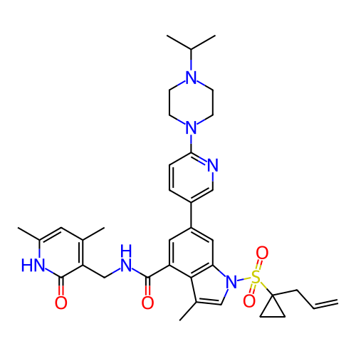 Chemical structure of BindingDB Monomer ID 464561