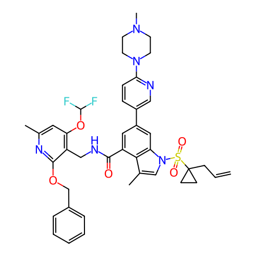 Chemical structure of BindingDB Monomer ID 464565