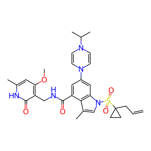 Chemical structure of BindingDB Monomer ID 464568