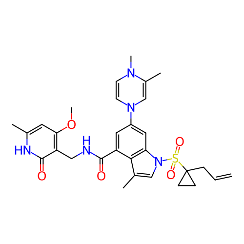 Chemical structure of BindingDB Monomer ID 464569