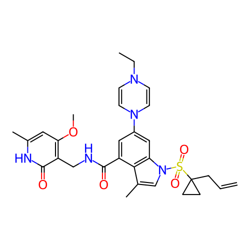 Chemical structure of BindingDB Monomer ID 464570