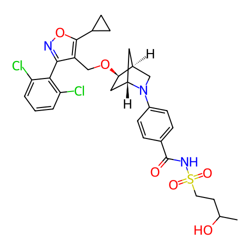 Chemical structure of BindingDB Monomer ID 465567