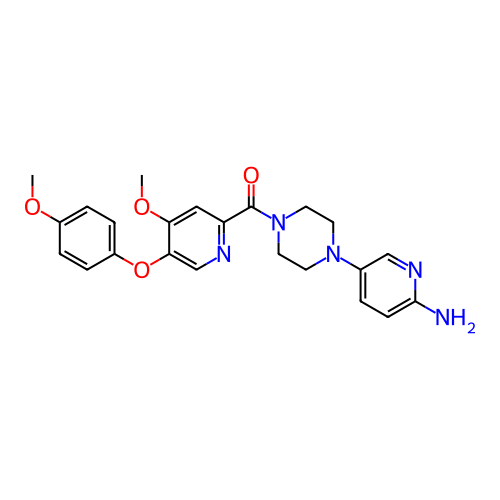 Chemical structure of BindingDB Monomer ID 466596