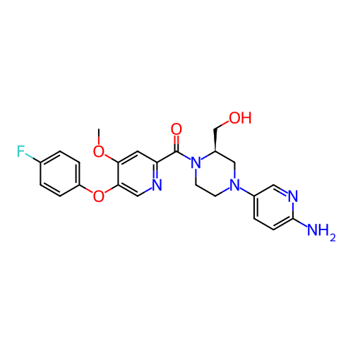 Chemical structure of BindingDB Monomer ID 466604