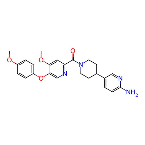Chemical structure of BindingDB Monomer ID 466606