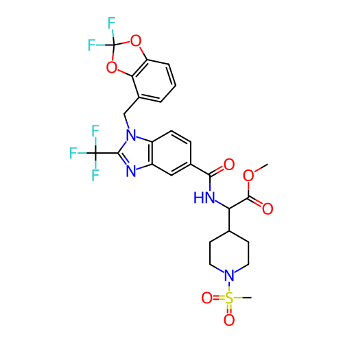 Chemical structure of BindingDB Monomer ID 472254