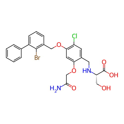 Chemical structure of BindingDB Monomer ID 474486
