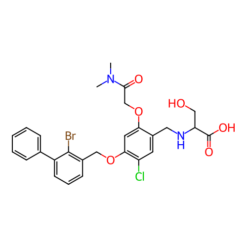 Chemical structure of BindingDB Monomer ID 474491