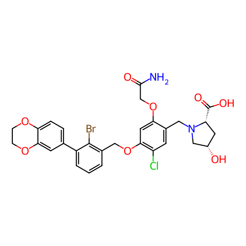 Chemical structure of BindingDB Monomer ID 474501