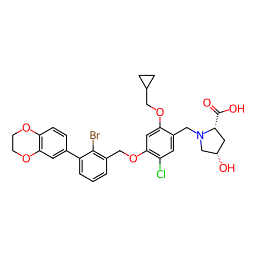 Chemical structure of BindingDB Monomer ID 474502